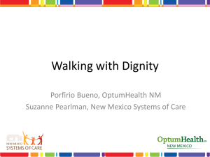 Walking with Dignity - New Mexico Communities of Care