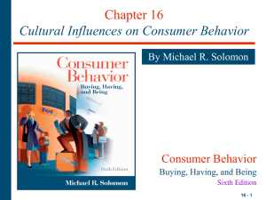 Chapter 1 Consumers Rule
