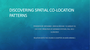 Spatial Data mining - Spatial Database Group