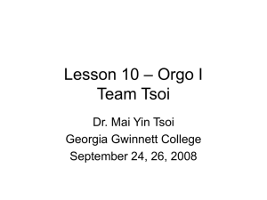 Lesson_10_Orgo_I - Georgia Gwinnett College