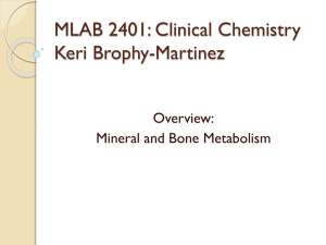 MLAB 2401: Clinical Chemistry Keri Brophy