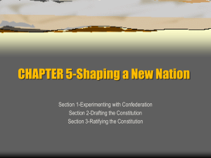 CHAPTER 5-Shaping a New Nation