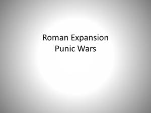 Roman Expansion Punic Wars