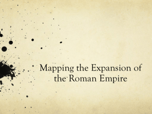 Mapping the Expansion of the Roman Empire