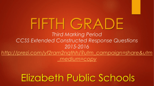 Marking Period 3 - Mr. Webb's Fifth Grade Math
