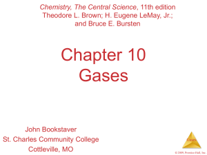 Chapter 10: Gases