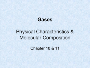 Physical Characteristics of Gases