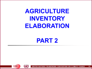 agriculture inventory elaboration part 2