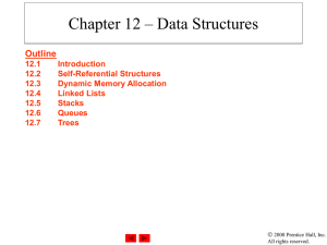 Chapter 15 – Data Structures