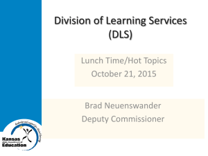 October 21, 2015 PowerPoint - Kansas State Department of Education