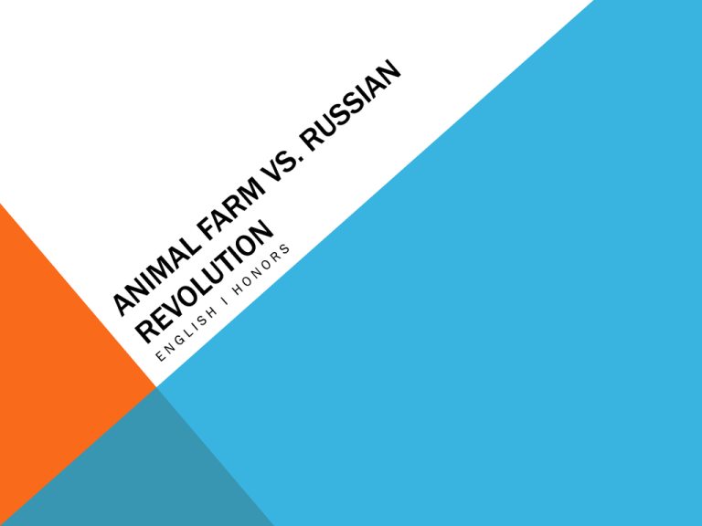 Animal Farm Vs Russian Revolution