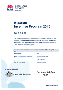 2015 Incentives Riparian Guidelines