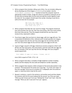 HW1 - Basic Programs - Variables-Math