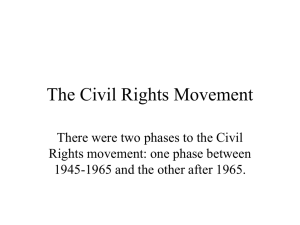 H106L: The Civil Rights Movement
