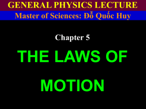5.7 Some Applications of Newton's Laws