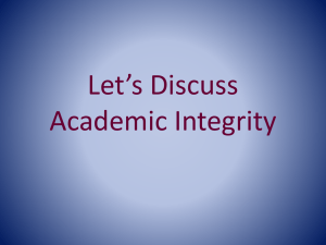 Academic Integrity