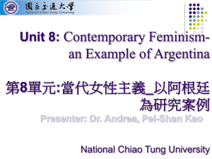 Contemporary Feminism in Latin America