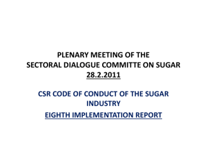 plenary meeting of the sectoral dialogue committe on sugar 28.2