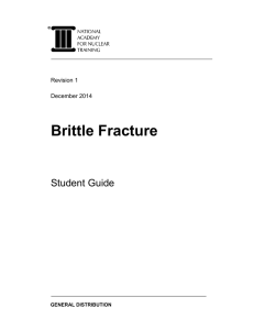 Brittle Fracture - Nuclear Community