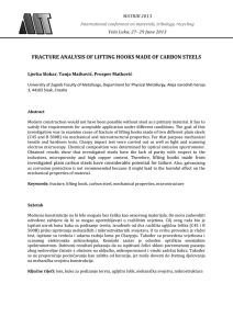 mechanical and microstructural characterization of construction steels