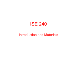 Materials - Mechanical, Industrial & Systems Engineering (MCISE)