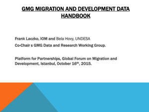 GMG Migration and Development Data Handbook
