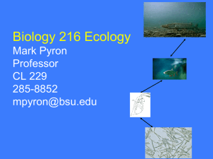 Biology 220W - Department of Biological Sciences