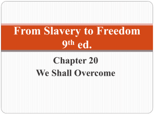 From Slavery to Freedom 9th ed.