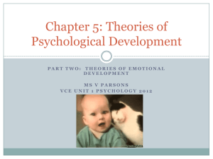 PPT – theories of emotional development