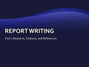 Citations and Referencing Revised