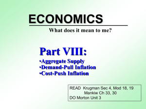 Sec 4, Mod 18, 19 Aggregate Supply