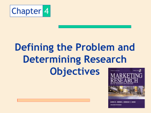 Define the Marketing Manager's Problem…Questions