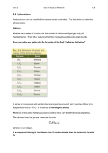 8.3 Hydrocarbons