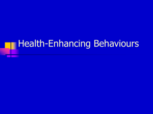Health-Enhancing Behaviours
