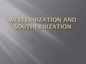 Westernization and Southernization
