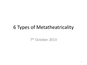Metatheatricality