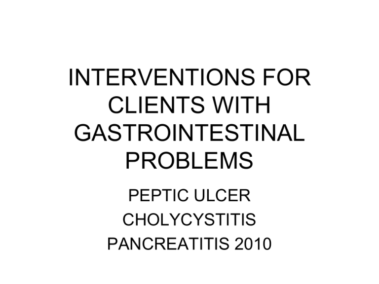 case study 9 multiple clients with gastrointestinal problems