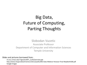 Big Data - Temple University