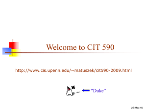 Welcome to the Computer and Information Technology program