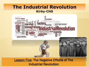 Industrial Revolution Lesson #5 - North Clackamas School District