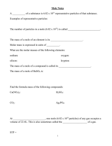 Mole Notes