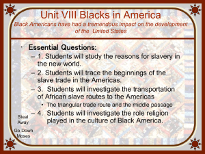 Blacks in America Instructional PowerPoint