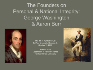 The Founders on Personal & National Integrity