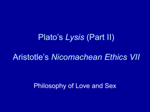 Symposium III and Lysis