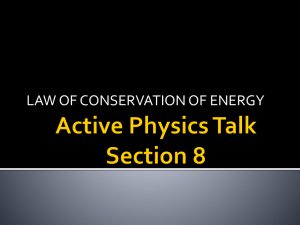 Active Physics Talk Section 8