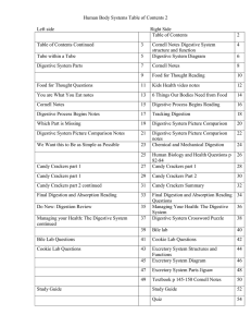 Human Body Systems Table of Contents 2Left side Right Side Table