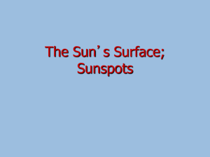 The Solar Surface: Sunspots (PowerPoint version)