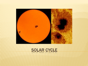 Solar Cycle - SSHSPhyscialGeography11