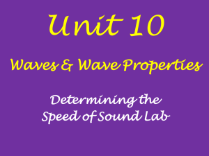 1415 10 Lab Speed of Sound
