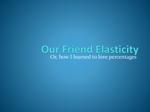 Our Friend Elasticity